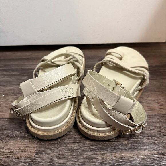 ALOHAS Buckle Up Gladiator Sandals In Cream In Neutrals Size 40 - Picture 4 of 8